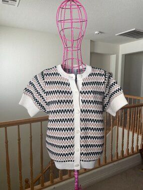 NWT Varley - Damien Button Knit Top